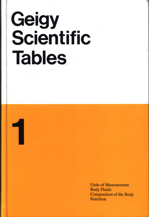 Geigy scientific tables