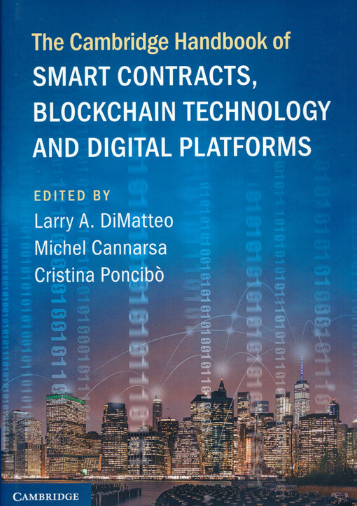 The Cambridge handbook of smart contracts, blockchain technology and digital platforms