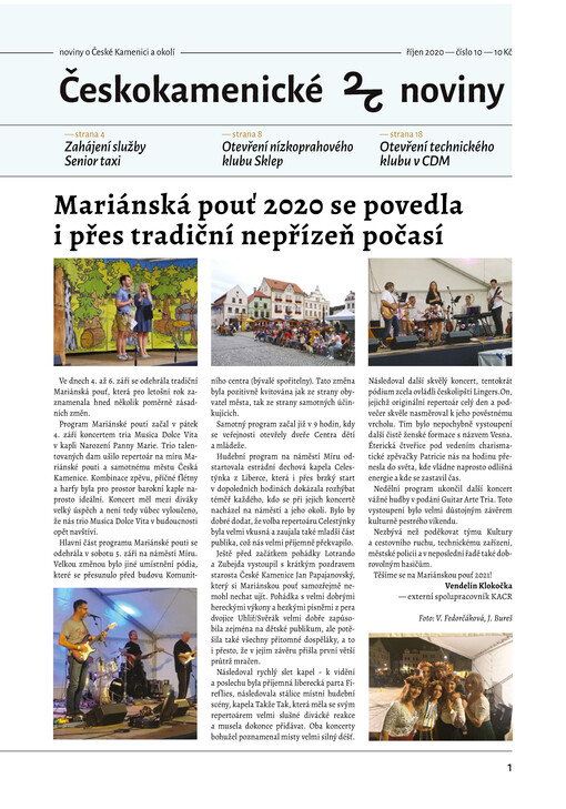 Českokamenické noviny : informační list Městského úřadu