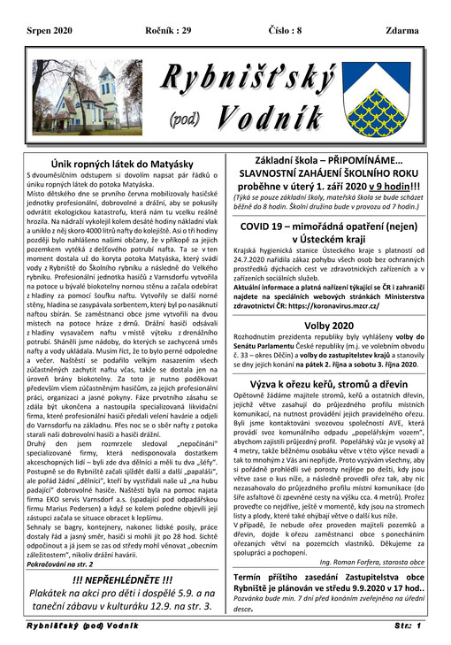 Rybnišťský (pod) vodník