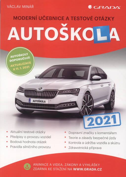 Autoškola : moderní učebnice a testové otázky : 2021