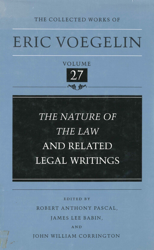 The nature of the law and related legal writings