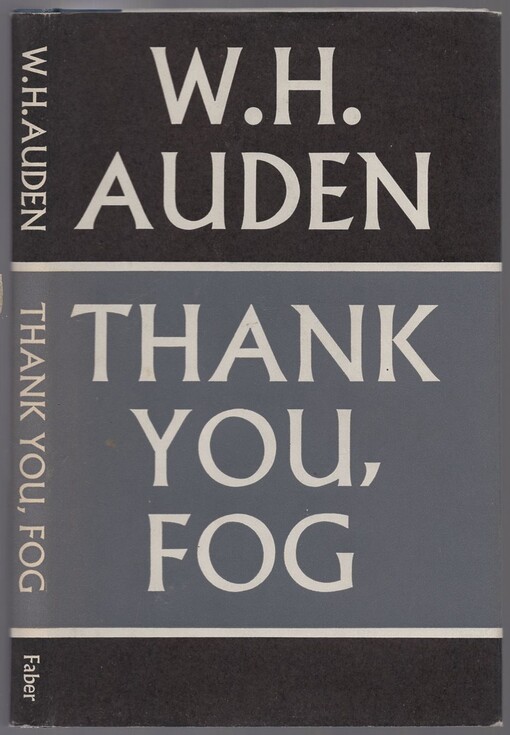 Thank You Fog: Last Poems