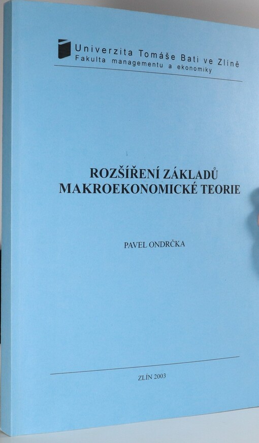 Rozšíření základů makroekonomické teorie, Vyd. 3., nezměn.