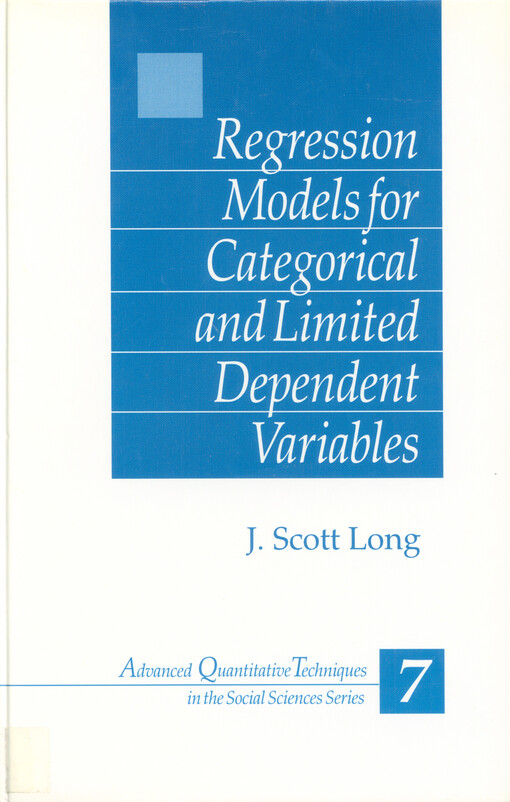 Regression models for categorical and limited dependent variables