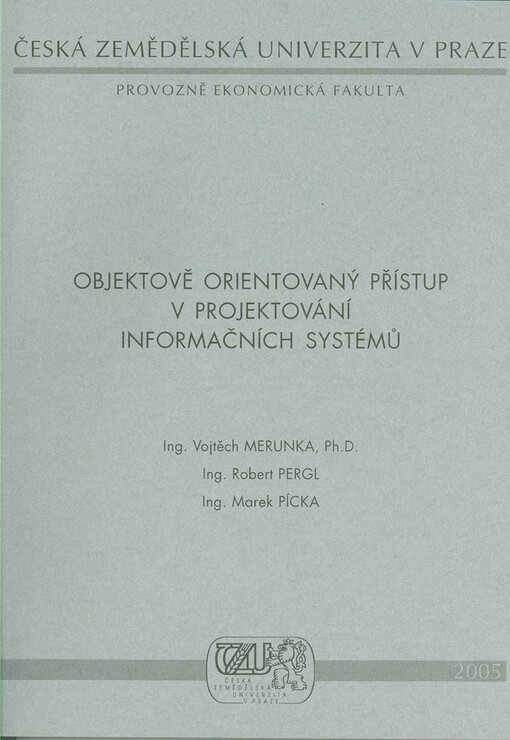 Objektově orientovaný přístup v projektování informačních systémů