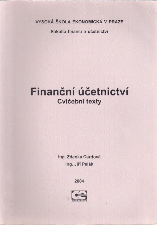 Finanční účetnictví: cvičební texty