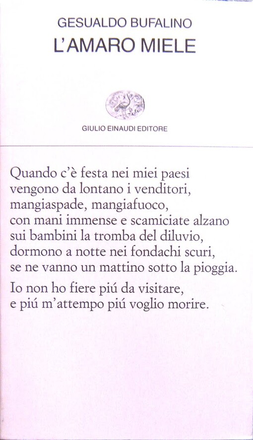 L'amaro miele (Collezione di poesia) (Italian Edition)