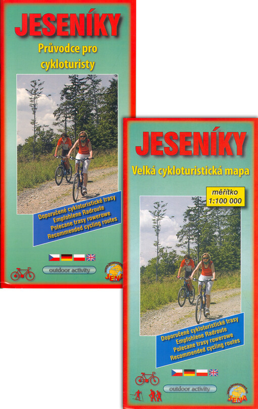 Jeseníky : průvodce pro cykloturisty : doporučené cykloturistické trasy = empfohlene Radroute = polecane trasy rowerowe = recommended cycling routes