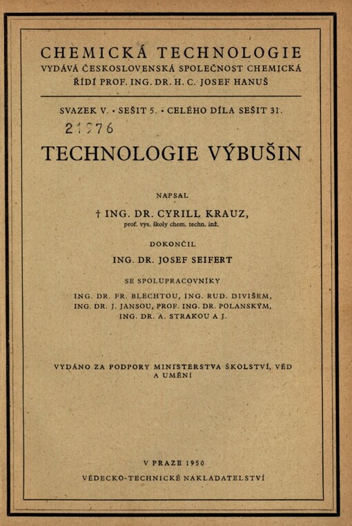 Technologie výbušin