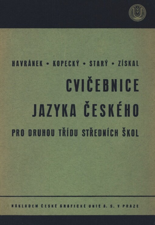 Cvičebnice jazyka českého pro druhou třídu středních škol