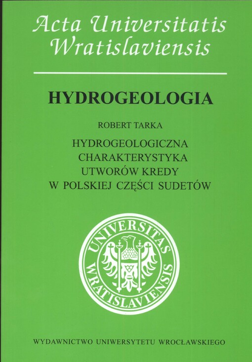 Hydrogeologiczna charakterystyka utworów kredy w polskiej części Sudetów