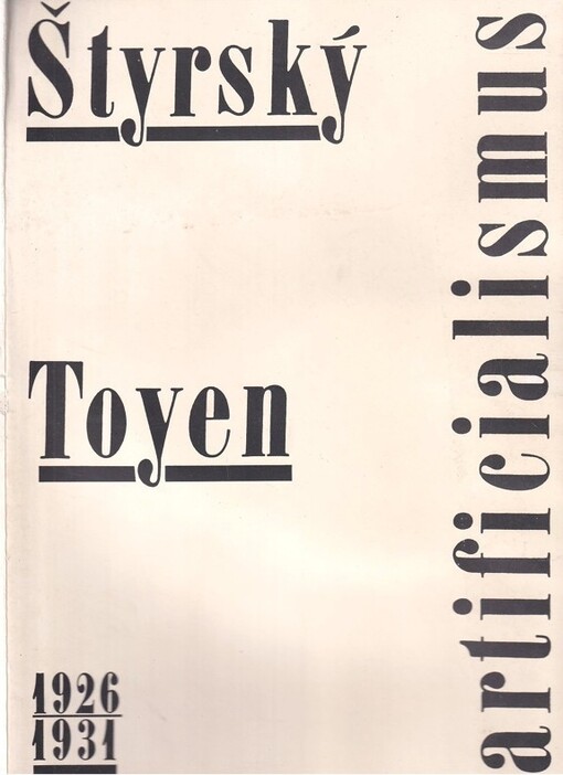 Štyrský, Toyen :artificialismus