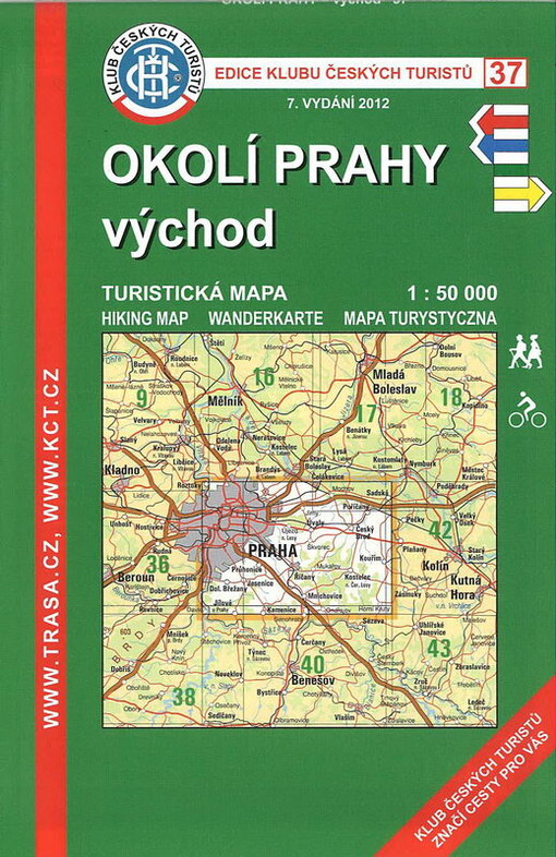 Okolí Prahy - východ soubor turistických map 1:50 000