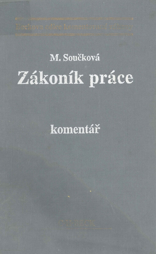 Zákoník práce : komentář