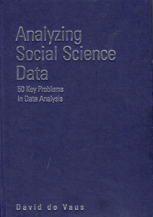 Analyzing social science data