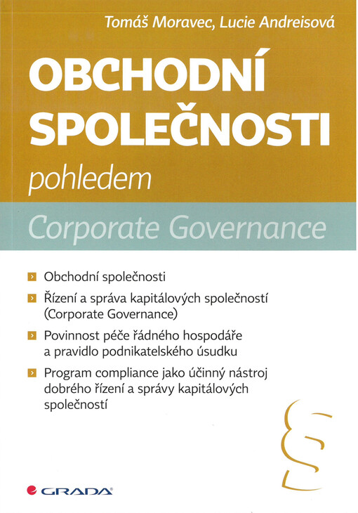 Obchodní společnosti pohledem Corporate Governance