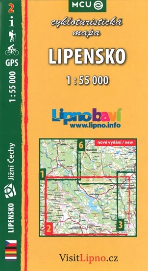 Šumava - Lipensko Český Krumlov : cykloturistická mapa 1:55 000