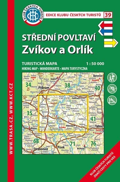 Střední Povltaví Zvíkov a Orlík : turistická mapa : 1:50^000