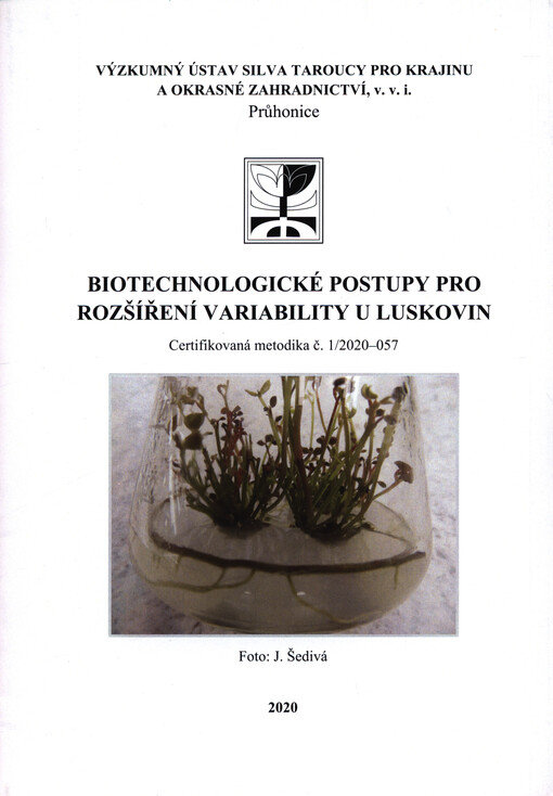 Biotechnologické postupy pro rozšíření variability u luskovin: certifikovaná metodika č. 1/2020-057