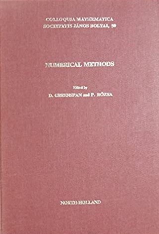 Numerical Methods (Colloquia mathematica Societatis Janos Bolyai)