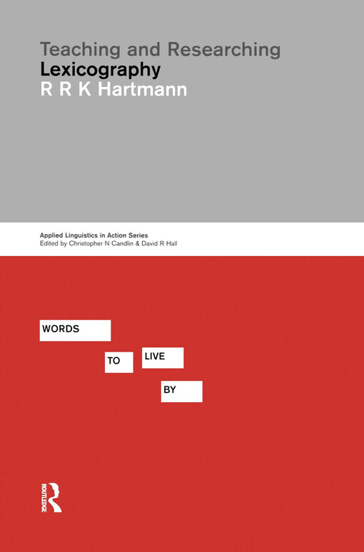 Teaching and researching lexicography