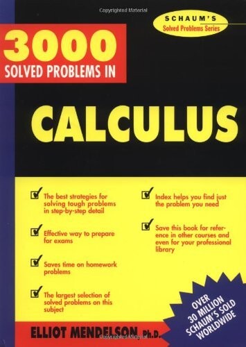 3,000 Solved Problems in Calculus