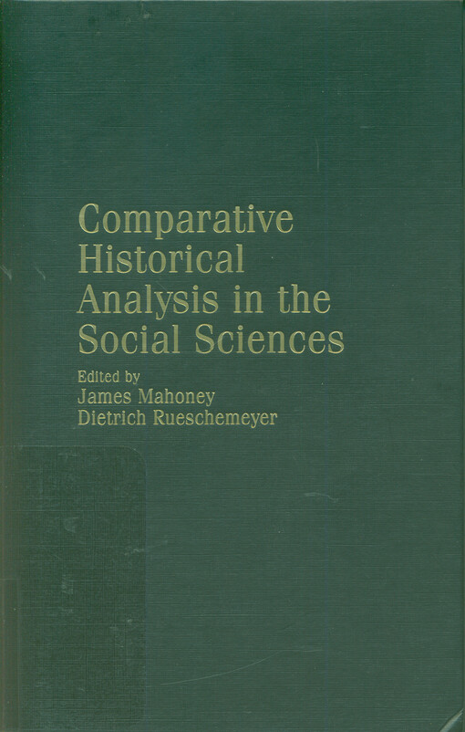 Comparative historical analysis in the social sciences