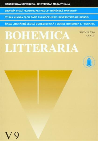 Sborník prací filozofické fakulty brněnské univerzity. Řada literárněvědná bohemistická (V) = [Studia minora Facultatis philosophicae Universitatis Brunensis]. Series bohemica litteraria