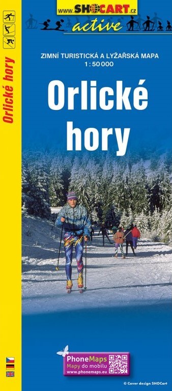 Orlické hory zimní turistická a lyžařská mapa 1:50^000 : lyžařské trasy, sjezdové areály