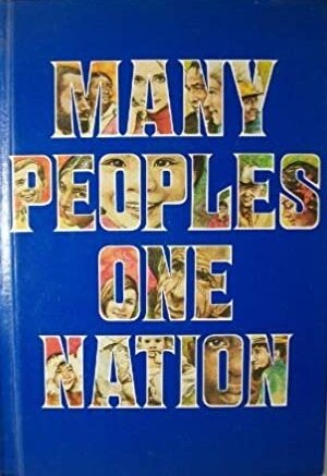Many peoples, one nation;: A text with stories, poems, essays, and songs about the many peoples of the United States