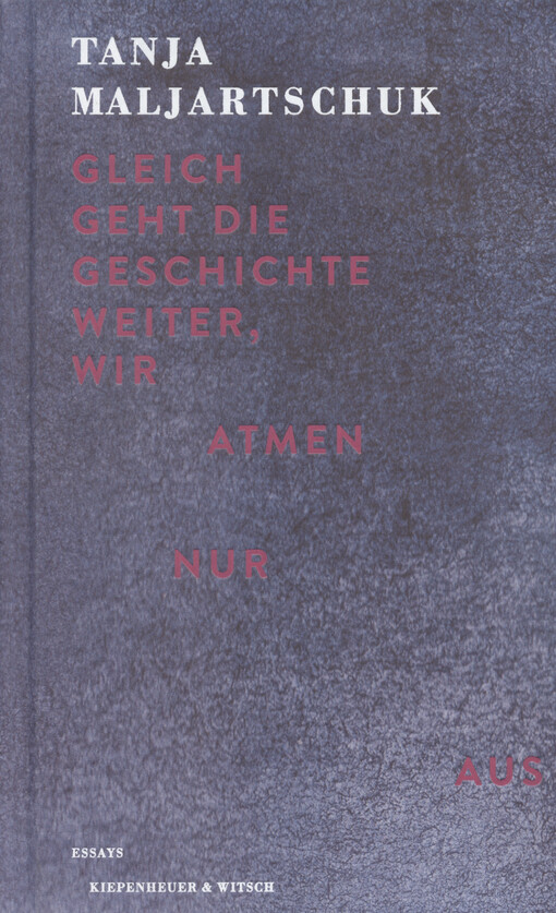 Gleich geht die Geschichte weiter, wir atmen nur aus : Essays