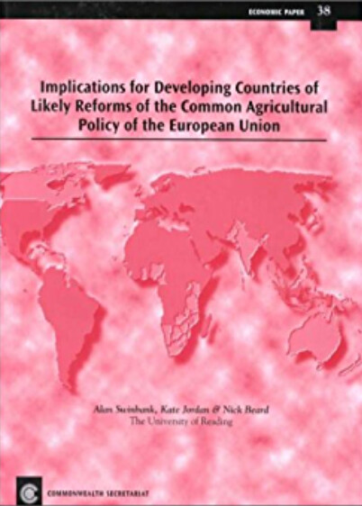 Implications for developing countries of likely reforms of the common agricultural policy of the European Union