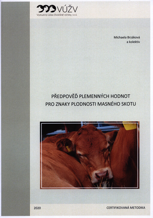 Předpověď plemenných hodnot pro znaky plodnosti masného skotu