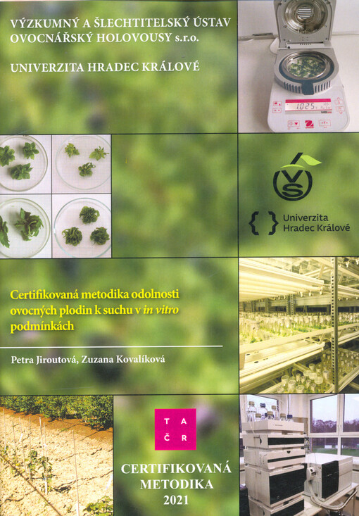 Certifikovaná metodika odolnosti ovocných plodin k suchu v in vitro podmínkách