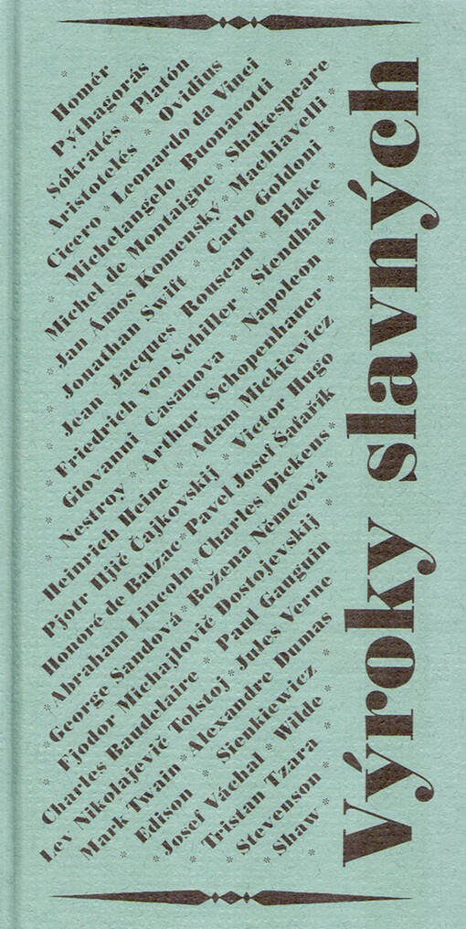 Výroky slavných : od starověku po současnost