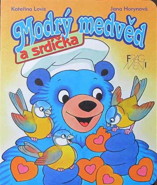 Modrý medvěd a srdíčka