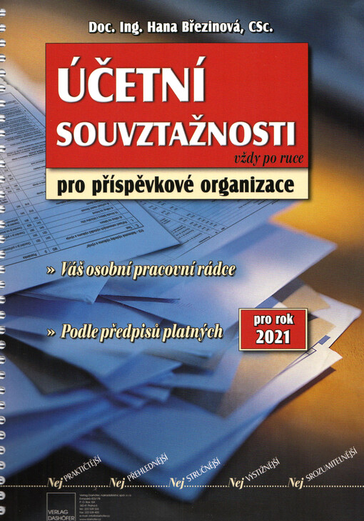 Účetní souvztažnosti pro příspěvkové organizace 2021 : váš osobní rádce