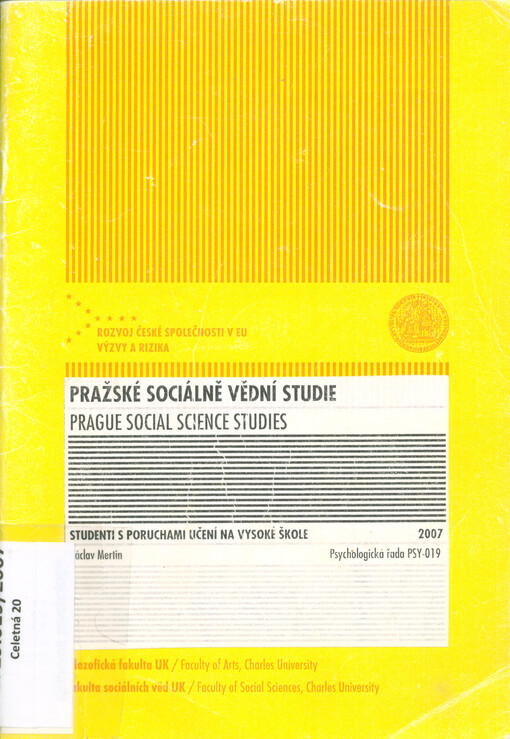 Studenti s poruchami učení na vysoké škole