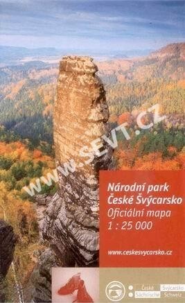 Národní park České Švýcarsko oficiální mapa 1:25 000