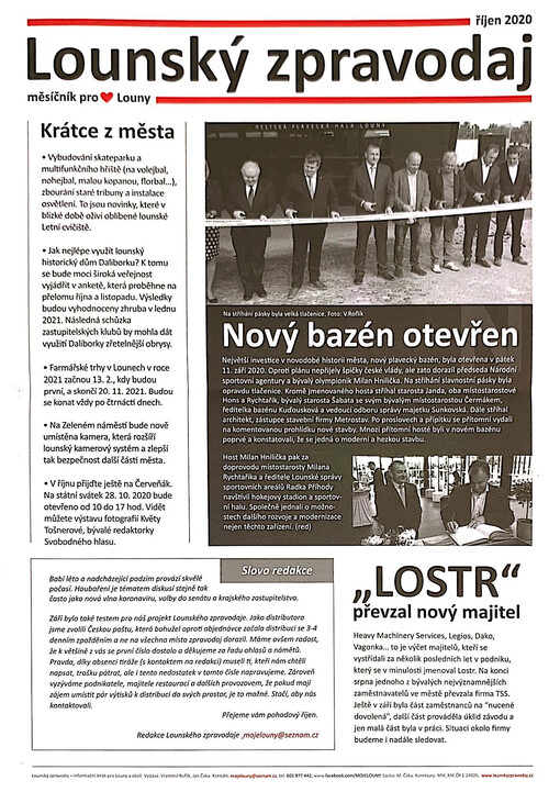 Lounský zpravodaj : měsíčník pro Louny