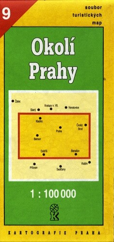 Okolí Prahy soubor turistických map 1:100 000