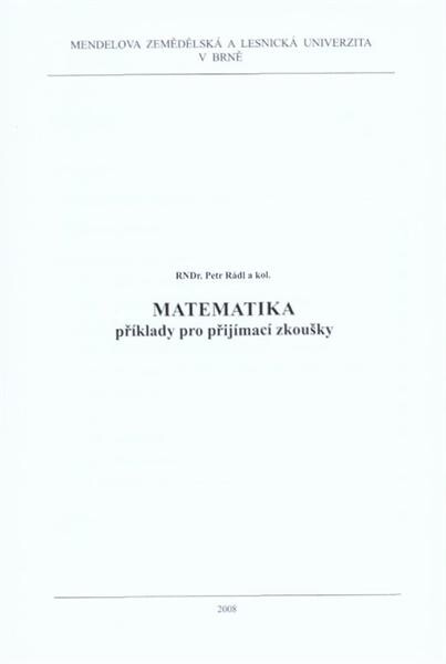 Matematika : příklady pro přijímací zkoušky