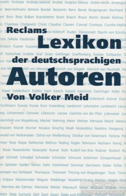 Reclams Lexikon der deutschsprachigen Autoren