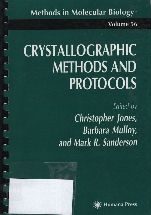 Crystallographic methods and protocols