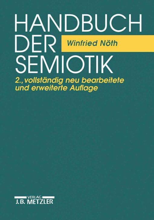 Handbuch der Semiotik (German Edition)