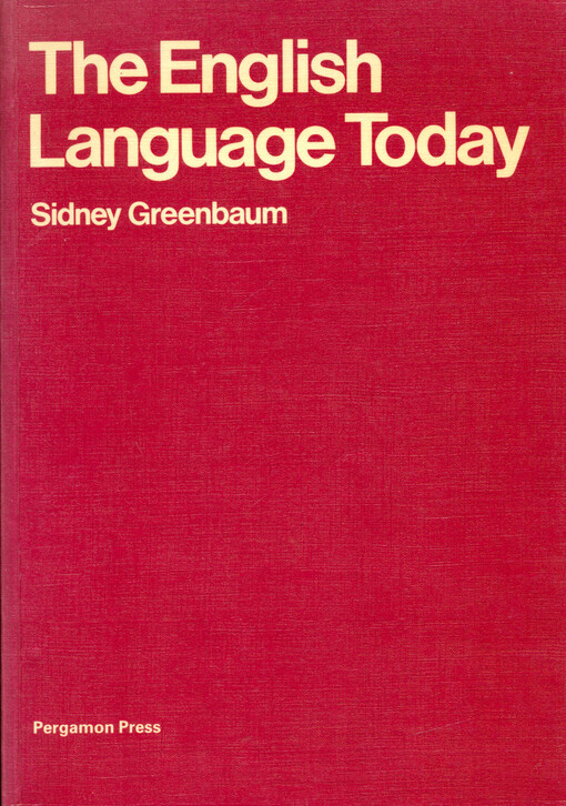 The English language today