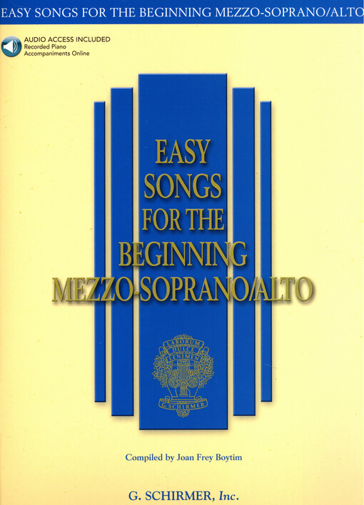 Easy Songs for the Beginning Mezzo-Soprano/Alto
