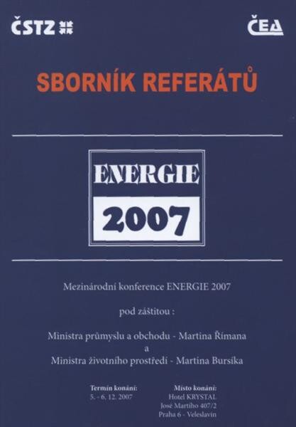 Energie 2007 : sborník referátů