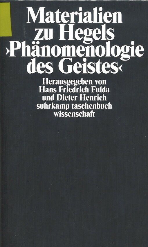 Materialien zu Hegels 